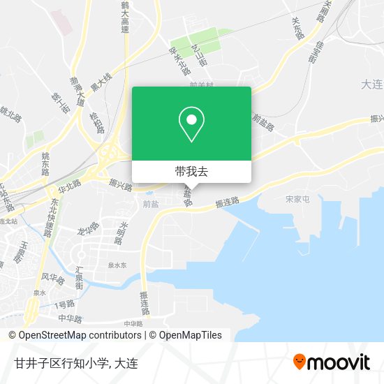 甘井子区行知小学地图