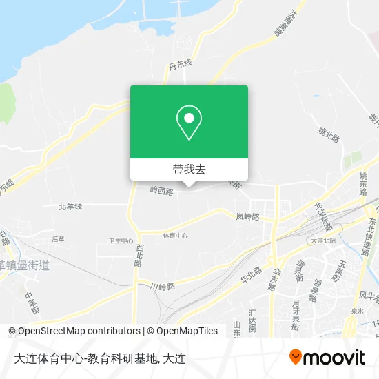 大连体育中心-教育科研基地地图
