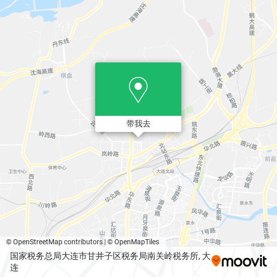国家税务总局大连市甘井子区税务局南关岭税务所地图