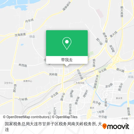 国家税务总局大连市甘井子区税务局南关岭税务所地图