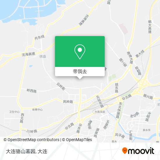大连骆山墓园地图