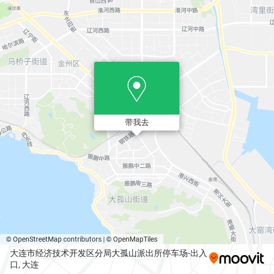 大连市经济技术开发区分局大孤山派出所停车场-出入口地图