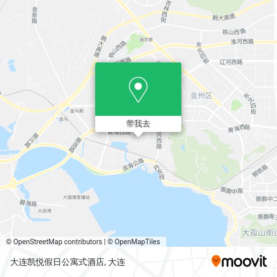 大连凯悦假日公寓式酒店地图
