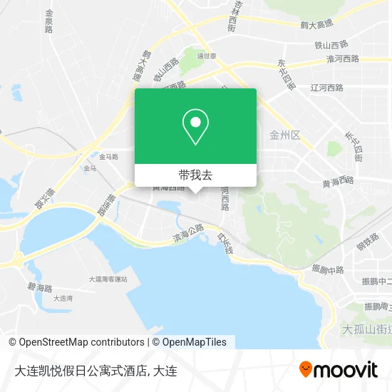 大连凯悦假日公寓式酒店地图