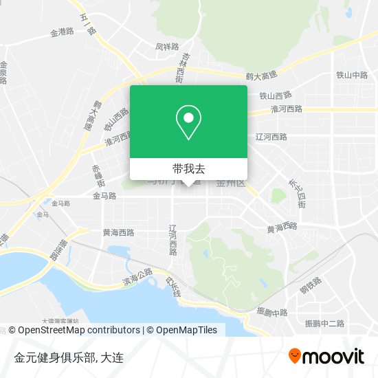 金元健身俱乐部地图