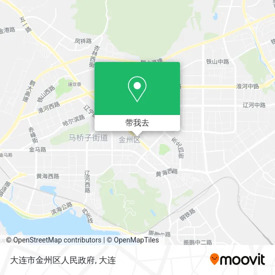 大连市金州区人民政府地图