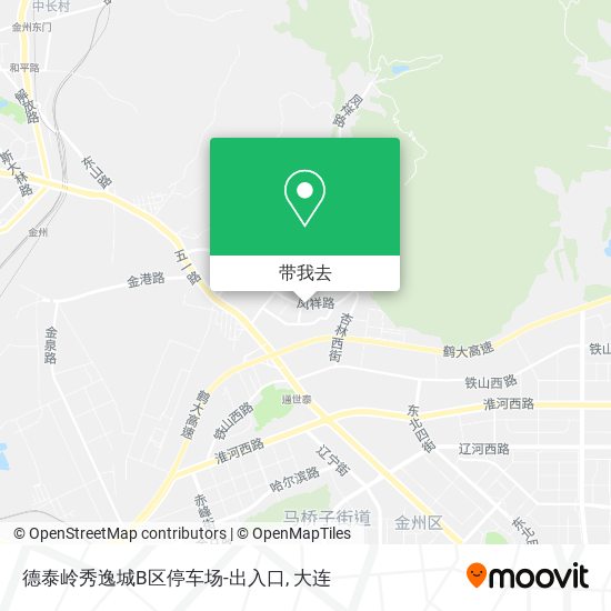 德泰岭秀逸城B区停车场-出入口地图