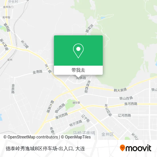 德泰岭秀逸城B区停车场-出入口地图