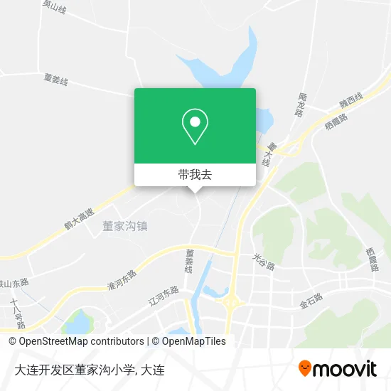 大连开发区董家沟小学地图