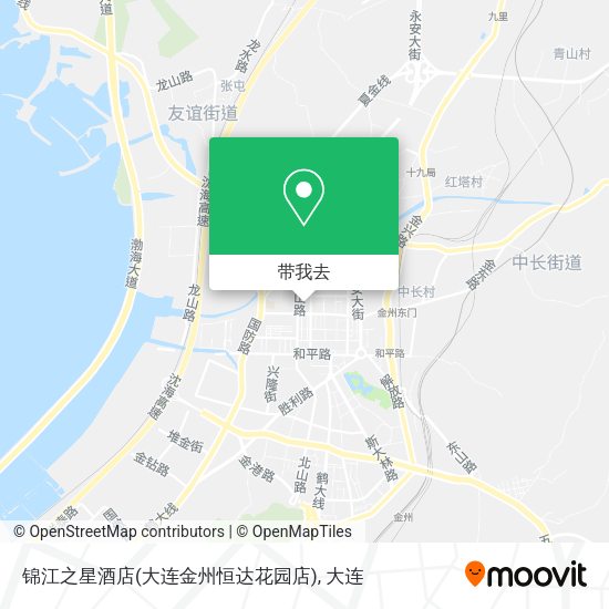 锦江之星酒店(大连金州恒达花园店)地图