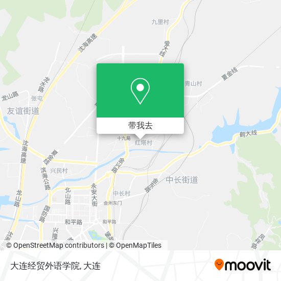 大连经贸外语学院地图