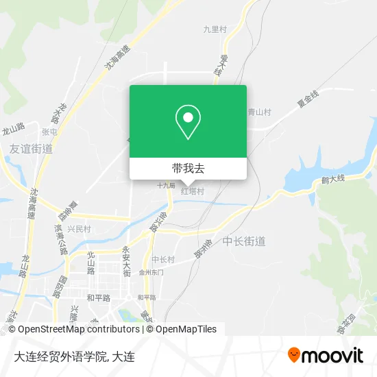 大连经贸外语学院地图