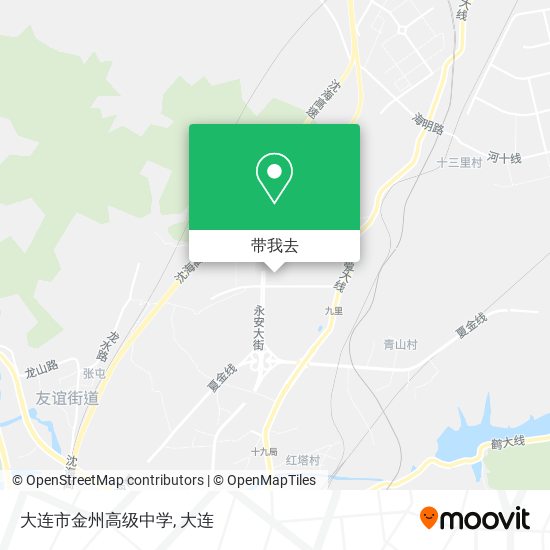 大连市金州高级中学地图