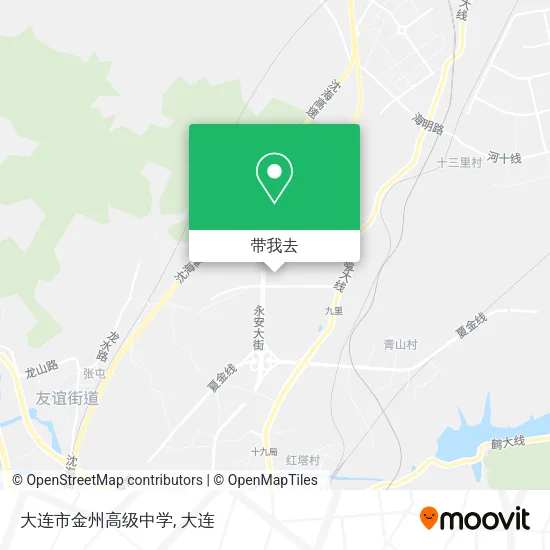 大连市金州高级中学地图