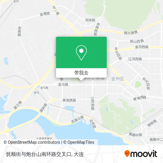 抚顺街与炮台山南环路交叉口地图