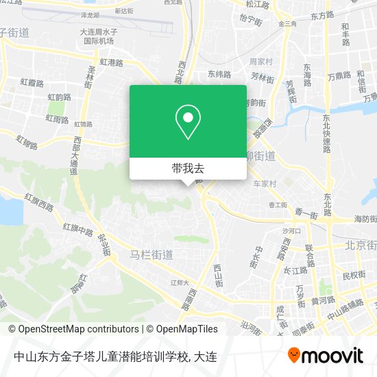 中山东方金子塔儿童潜能培训学校地图