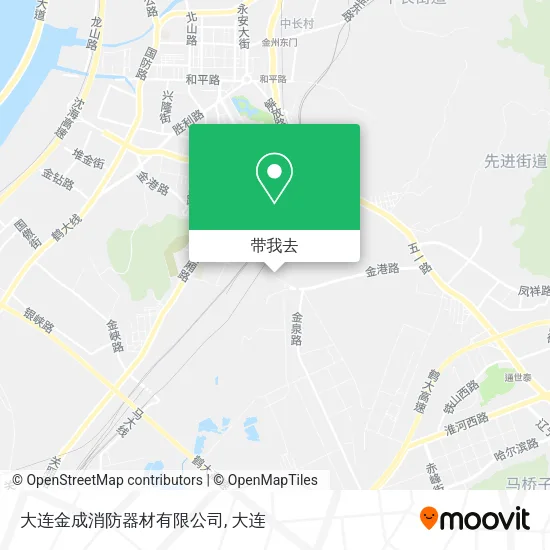 大连金成消防器材有限公司地图