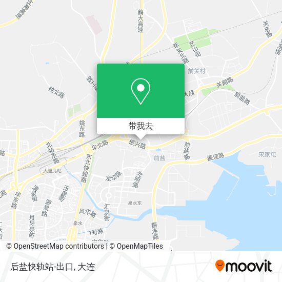 后盐快轨站-出口地图