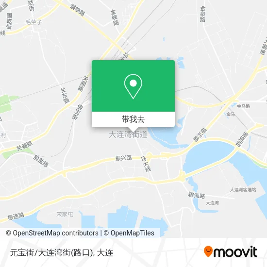 元宝街/大连湾街(路口)地图