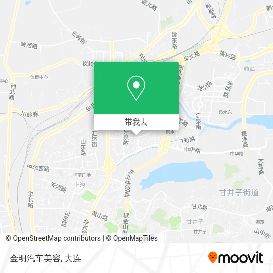 金明汽车美容地图