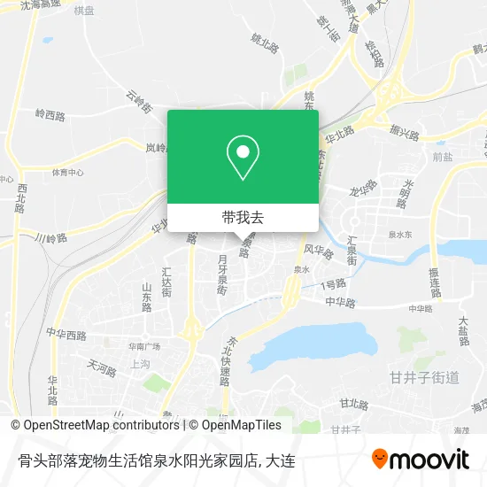 骨头部落宠物生活馆泉水阳光家园店地图