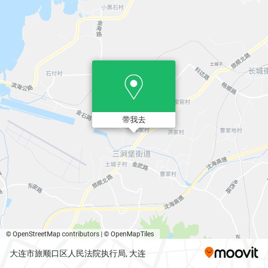大连市旅顺口区人民法院执行局地图