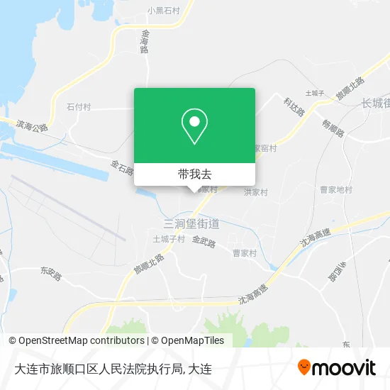 大连市旅顺口区人民法院执行局地图