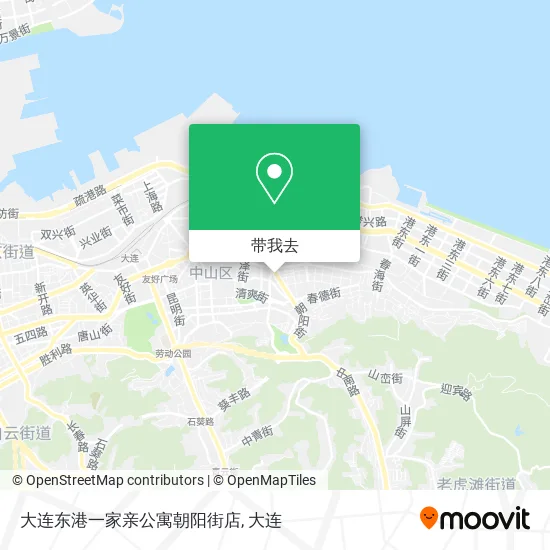大连东港一家亲公寓朝阳街店地图