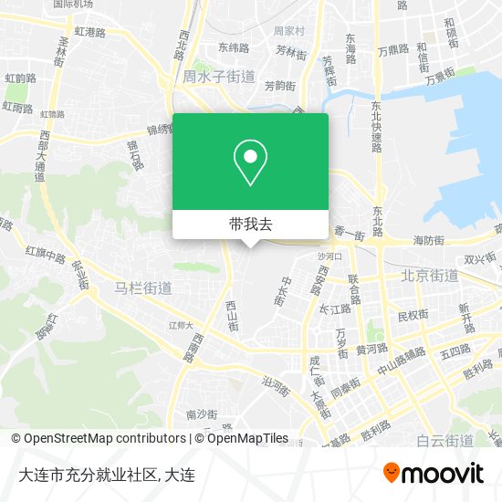 大连市充分就业社区地图