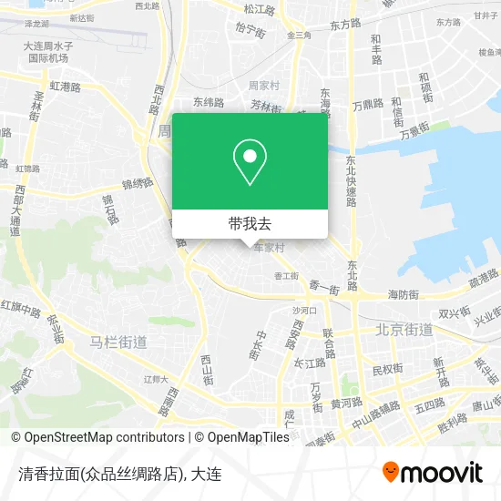 清香拉面(众品丝绸路店)地图