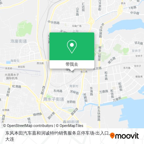 东风本田汽车嘉和润诚特约销售服务店停车场-出入口地图