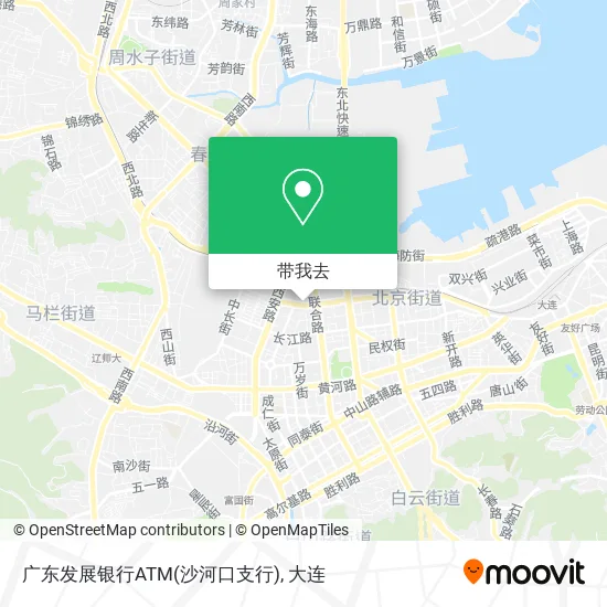 广东发展银行ATM(沙河口支行)地图