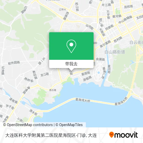 大连医科大学附属第二医院星海院区-门诊地图