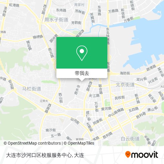大连市沙河口区校服服务中心地图