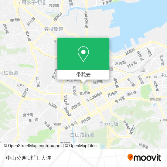 中山公园-北门地图