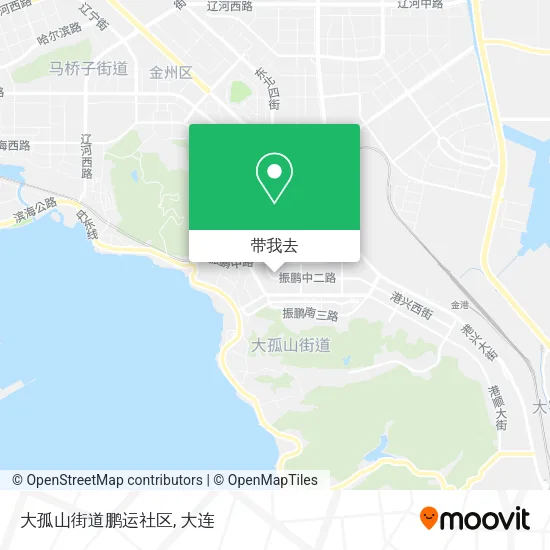 大孤山街道鹏运社区地图