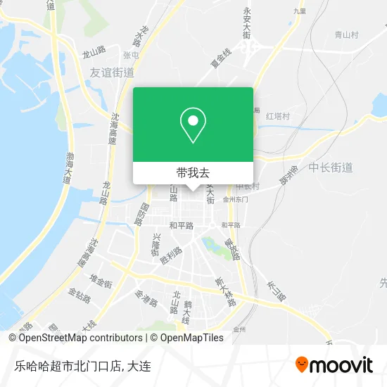 乐哈哈超市北门口店地图