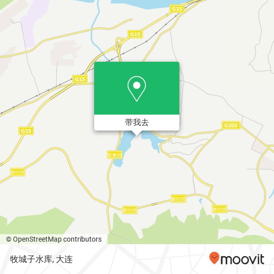 牧城子水库地图
