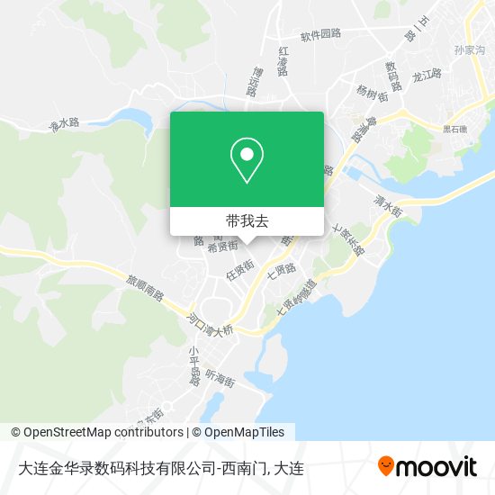 大连金华录数码科技有限公司-西南门地图