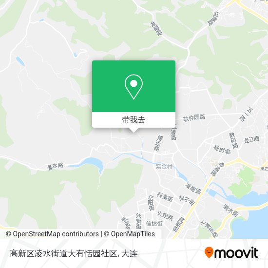 高新区凌水街道大有恬园社区地图