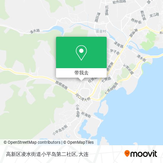 高新区凌水街道小平岛第二社区地图