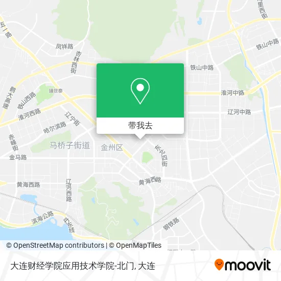 大连财经学院应用技术学院-北门地图
