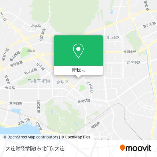 大连财经学院(东北门)地图