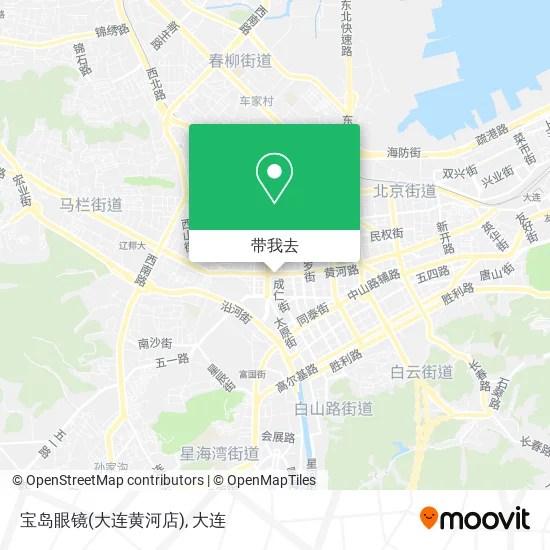 宝岛眼镜(大连黄河店)地图
