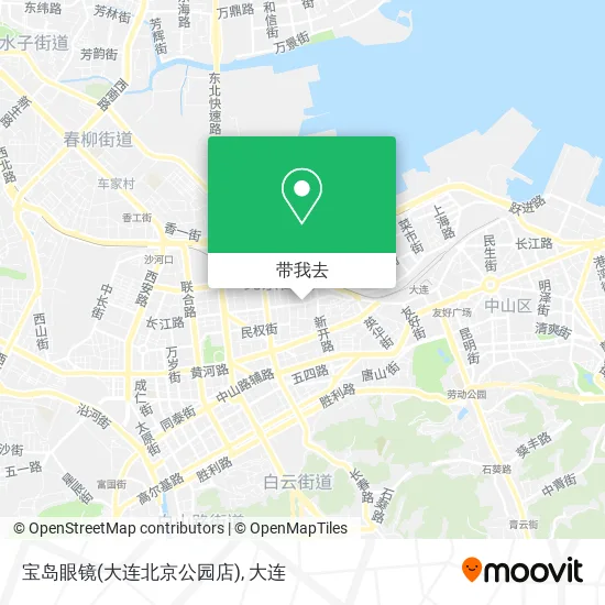宝岛眼镜(大连北京公园店)地图
