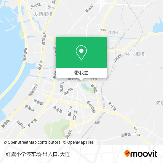红旗小学停车场-出入口地图