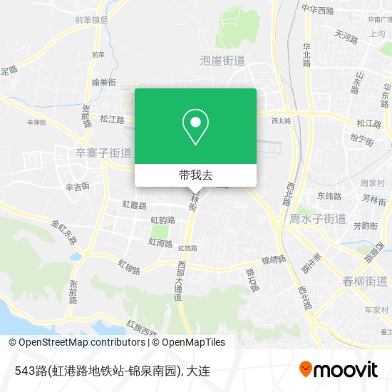 543路(虹港路地铁站-锦泉南园)地图