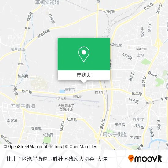 甘井子区泡崖街道玉胜社区残疾人协会地图