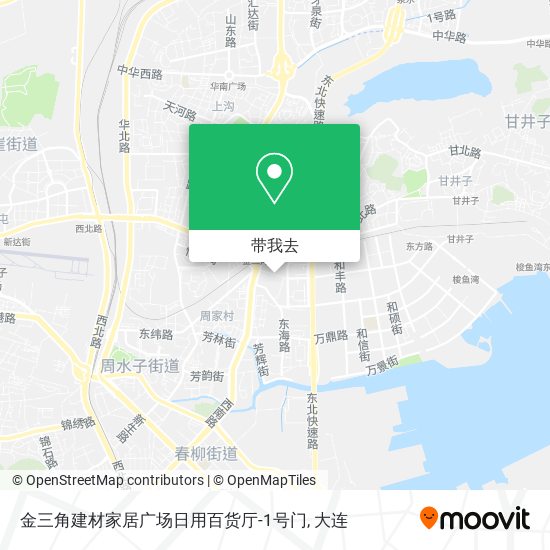 金三角建材家居广场日用百货厅-1号门地图
