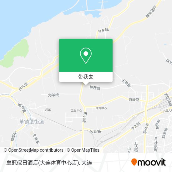 皇冠假日酒店(大连体育中心店)地图